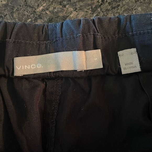 Vince Dark Blue High Waist Pull On Shorts - Picture 8 of 9